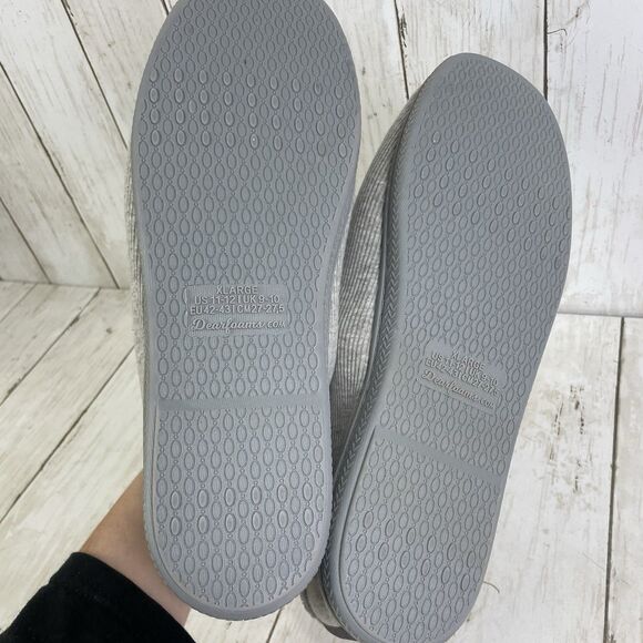 Dearfoams No Sweat Comfort DF Adapt Gel Infused Memory Foam Slippers Sz 11/12 - Picture 5 of 7